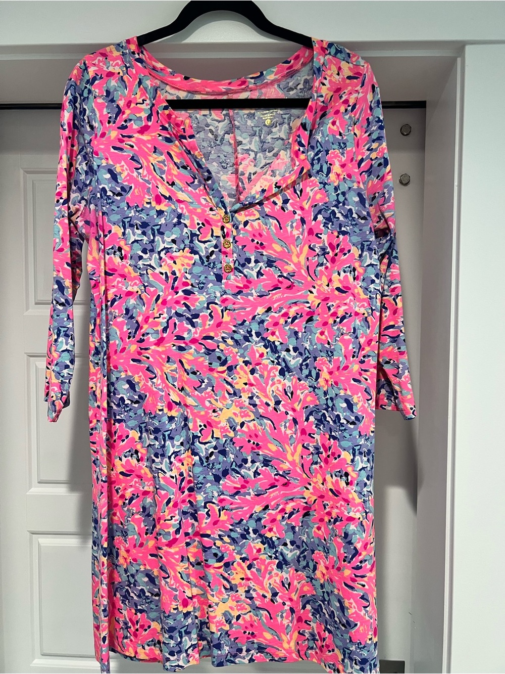 Lilly Pulitzer Pink Multi-Color Floral Tunic Cover-Up
